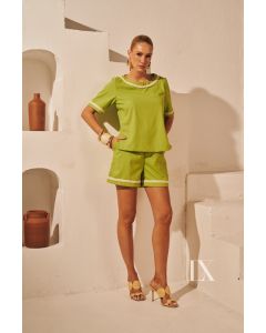 Luxo | Conjunto Shorts e Blusa Cecilia Verde 