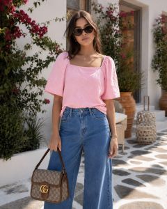 La Portt | Blusa em Algod&atilde;o Bordado