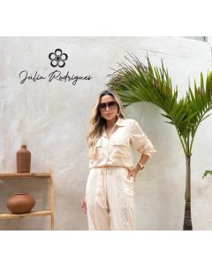 Julia Rodrigues | Camisa Manga Longa  C/ Renda