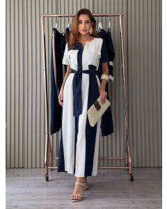 To Fashion | Vestido Alfaiataria Bicolor 