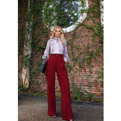 Vanessa Ferraz | Calça Pantalona de Linho