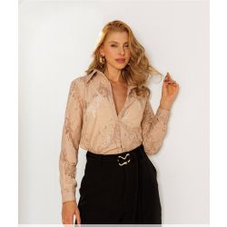 Madri Belle | Camisa em Renda Giovanna Areia