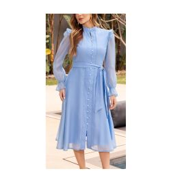 Imperio By Titanium | Vestido de Organza Azul