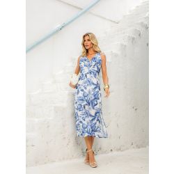 Vanessa Ferraz | Vestido Crepe estampado