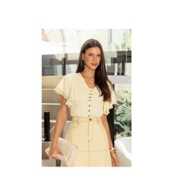 Imperio By Titanium | Blusa de Sarja Leve Collor