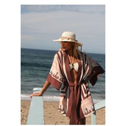 Lily Belle | Saída em Crepe de Seda Estampada