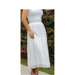 Imperio By Titanium | Saia de Laise com Aviamento Branco