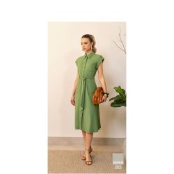 Imperio By Titanium | Chemise de Linho Verde