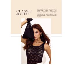 Lily Belle | Blusa em Renda Laise Preto