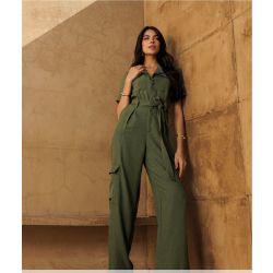 Madri Belle | Macacão Viviane Verde Militar