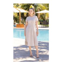 Imperio By Titanium | Vestido Tecido Plano com Martingale Quaker