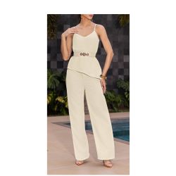 Imperio By Titanium | Conjunto de Alfaiataria Amarelo com Cinto