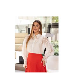 Imperio By Titanium | Camisa de Organza Branca