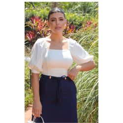 Dumene | Cropped Viscose Rayon Twill Off