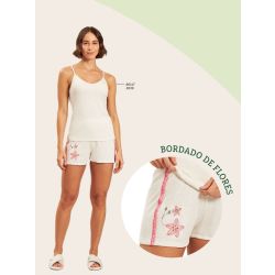 Recco | Shortdoll de Viscose Canelada 
