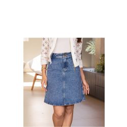 Imperio By Titanium | Saia Evasê Jeans