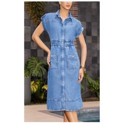 Imperio By Titanium | Vestido Jeans Manga Japonesa