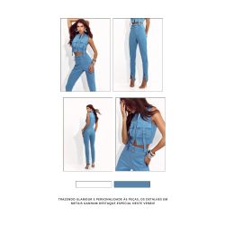 Lily Belle | Calça Alfaiataria Estruturada Azul