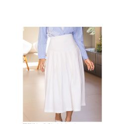 Imperio By Titanium | Saia Godê Alafaiataria de Viscose Branco