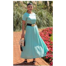 Dumene | Vestido Linho Verde