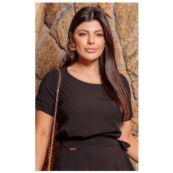 Dumene | Blusa Viscose 100% Preto