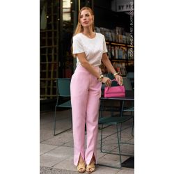 Cora Canela | T-shirt Viscolycra Off-Rosa