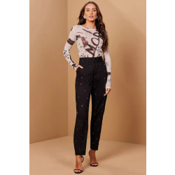 Luleg | Calça alfaiataria com bordado