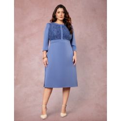 Dona Charme | Vestido Midi Ponto Roma
