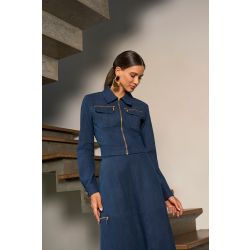 Imperio By Titanium | Jaqueta Jeans com Zíper