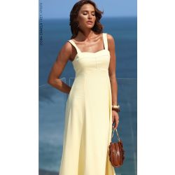 Cora Canela | Vestido Linho Amarelo