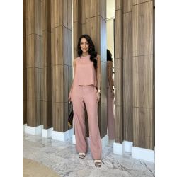 Maria Dubox | Conjunto de calça Oceano Rosa