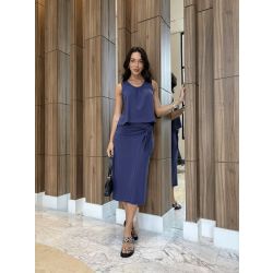 Maria Dubox | Conjunto de saia Florença Marinho