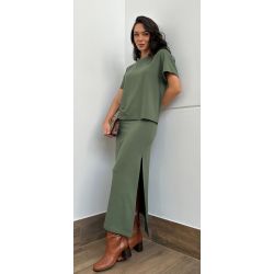 Maria Dubox | Conjunto de saia Rosangela verde