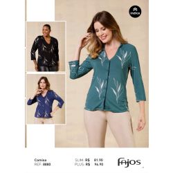 Fajos | Camisa Estampada Longa