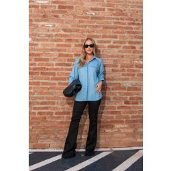 Pérola Rara | Camisão Linho Blue