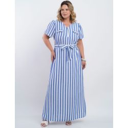 Dona Charme | Vestido Longo Listra