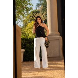 Flor da Moda | Calça Pantalona Crepe