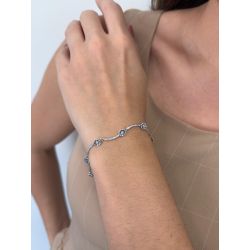 Jaqueline Bueno | Pulseira fina de prata 