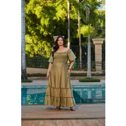 Savannah | Vestido Camelia Verde