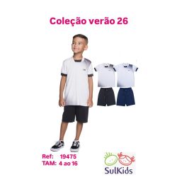 Sul Kids | Conjunto Masculino Have Fun Camisa e Shorts