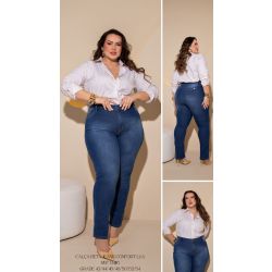 Perola Rara | Calça Reta Jeans Confort Lua