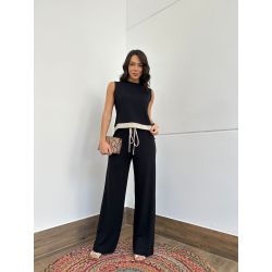 Maria Dubox |Conjunto de calça Lana preto