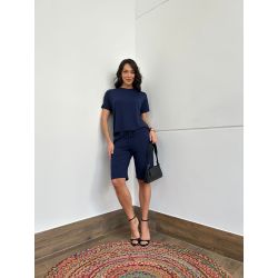 Maria Dubox | Conjunto de bermuda Gaya marinho