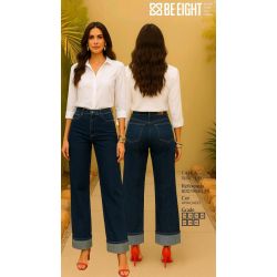 BE EIGHT | Calça Wide Leg Amaciado