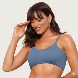 Karicia | Top Microfibra Azul