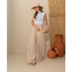 Le Rizz | Blusa Azul Listrado