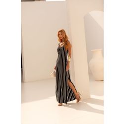 Flor da Moda | vestido Longo Listrado