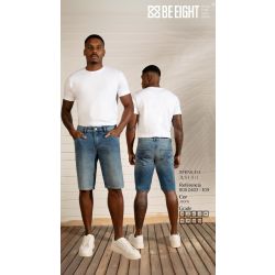 BE EIGHT | Bermuda Just Fit Jeans Azul