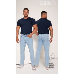 BE EIGHT | Calça Just Fit Jeans Claro