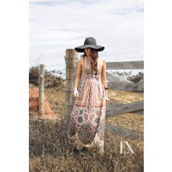 Luxo | Vestido Max Midi Lorena Estampa Exclusiva